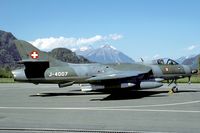 J-4007 @ LSMI - This Hunter is now preserved with the Hunterverein Interlaken. - by Joop de Groot