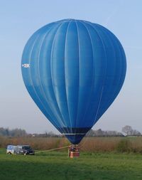 G-CEIK - Ready for lift off from its Bunwell launch site  balloon