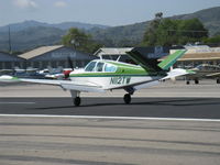 N112TW @ SZP - 1973 Beech V35B BONANZA, Continental IO-520-B 285 Hp, tip tanks, landing Rwy 22 - by Doug Robertson
