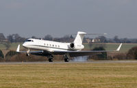 N838MF @ EGGW - Gulfstream Aerospace G-V