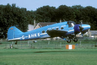 G-AHKX @ OLD WARDEN - Nice view of this piton powered transporter.