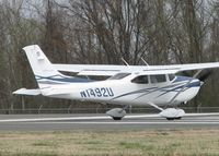 N1492U @ DTN - Turning onto runway 14 at the Shreveport Downtown airport. - by paulp