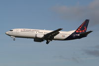 OO-VEJ @ EBBR - arrival of flight SN2310 to rwy 25L