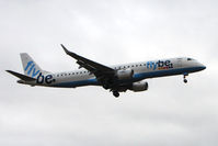 G-FBEH @ EGBB - Flybe EMB190 on approach to BHX on a murky morning - by Terry Fletcher