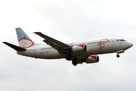 G-TOYG @ EGBB - BMI Baby B737 landing at BHX - by Terry Fletcher