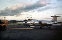 104880 @ PIK - Canadian Armed Forces Starfighter displayed at the 1969 Prestwick Airshow was undergoing maintenace by Scottish Aviation. - by Peter Nicholson