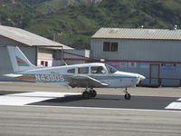 N4390S @ SZP - 1985 Piper PA-28-161 WARRIOR II, Lycoming O-320-D3G 160 Hp, takeoff roll Rwy 22 - by Doug Robertson