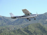 N96575 @ SZP - 1984 Cessna 172P SKYHAWK II, Lycoming O-320-D2J 160 Hp, climbout Rwy 22 from touch and go - by Doug Robertson