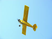 N3042M @ SZP - 1947 Piper PA-12 SUPER CRUISER, Lycoming O-360 180 Hp upgrade (field approval), uncowled for cooling,  restricted class, second missed banner tow pickup max rate climb - by Doug Robertson