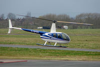 G-OMCD @ EGBJ - Robinson R44 II at Staverton - by Terry Fletcher