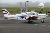 G-ATTI @ EGBJ - Piper PA-28-140 at Staverton - by Terry Fletcher