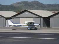 N271AM @ SZP - 1973 Cessna 172M, Lycoming O-320-E2D 150 Hp, taxi - by Doug Robertson