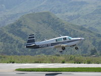 N58079 @ SZP - 1987 Mooney M20J 201LM, Lycoming IO-360 200 Hp, takeoff climb Rwy 22 - by Doug Robertson