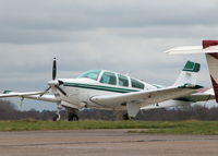 G-GRYZ @ EGTF - NICE BEECH PARKED NEAR THE FUEL PUMPS - by BIKE PILOT