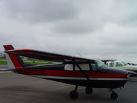 N7633X @ POC - Parked at display area with shades on - by Helicopterfriend