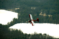 N157RF @ 3B3 - A Citabria over Sterling Ma. - by Bruce Vinal