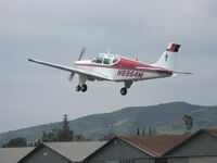 N8964M @ SZP - 1963 Beech 35-33B DEBONAIR, Continental IO-470-J 225 Hp, takeoff climb Rwy 22 - by Doug Robertson