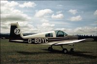 G-BDYC - This Grumman Trainer was a visitor to the 1978 Strathallan Open Day. - by Peter Nicholson