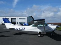 G-ATCX @ EGBT - Cessna 182 at Turweston