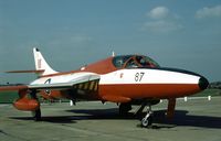 XL597 @ EGXE - Hunter T.7 of 4 Flying Training School at the 1978 Leeming Open Day. - by Peter Nicholson