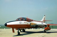 XL597 @ EGXE - Another view of the Hunter T.7 from RAF Valley in the static park at the 1978 Leeming Open Day. - by Peter Nicholson