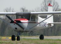 N7734E @ DTN - On taxiway Foxtrot heading to runway 14 at the Shreveport Downtown airport. - by paulp