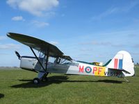 G-ARRX @ EGBT - Auster 6A in military markings at Turweston