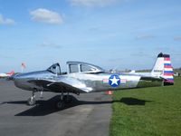 N8968H @ EGBT - Highly polished Navion at Turweston fly-in - by Simon Palmer