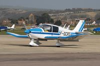 F-GCRS - Parked on the visitor's terrace at Shoreham Airport UK - by Linda Chen