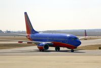 N776WN @ CID - SWA8632 turning off Alpha 4 to the Landmark ramp, seen from 2nd floor of the tower. - by Glenn E. Chatfield