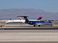 N823ME @ KLAS - Midwest Airlines / 1989 McDonnell Douglas MD-88 - by Brad Campbell