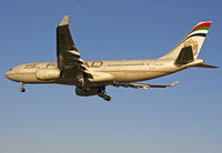 A6-EYG @ EBBR - Short final 02 by a glorious sunny winter afternoon. Tuined all golden from the setting sun. - by Philippe Bleus