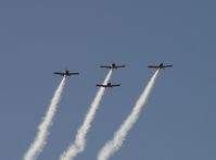 N224DM @ GA2 - N224DM formation pass (lead, top center) at GA2. - by J. Michael Travis