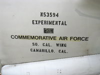 N53594 @ CMA - 1944 Curtiss-Wright C-46F COMMANDO 'China Doll',ex 'Humpty Dumpty', two P&W R-2800 radials, 2,000 Hp each, data - by Doug Robertson