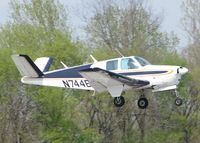 N744B @ DTN - About to touch down on runway 14 at the Downtown Shreveport airport. - by paulp
