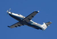 N642PC @ KSNA - Pilatus PC-12 taking off on a sunny Southern California day. - by Mike Khansa