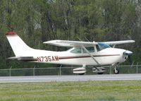 N735AM @ DTN - Starting to roll on runway 14 at the Shreveport Downtown airport. - by paulp