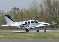 N767AR @ DTN - Turning onto runway 14 from taxiway Foxtrot at the Shreveport Downtown airport. - by paulp