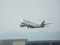 G-BNLU @ KLAX - Heavy Speedbird departing LAX in the last afternoon rays.