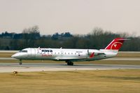 N833AY @ CID - Departing Runway 13 for CVG, light rain - by Glenn E. Chatfield