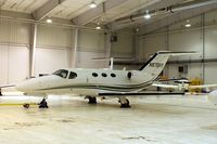 N870HY @ CID - In the Landmark FBO hangar - by Glenn E. Chatfield