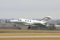 N870HY @ CID - Departing Runway 13, light rain - by Glenn E. Chatfield