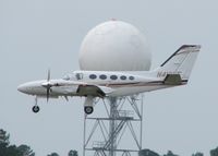 N410VE @ SHV - Landing on runway 14 at the Shreveport Regional airport. - by paulp