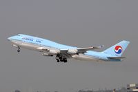HL7491 @ KLAX - Departing LAX on 25R - by Todd Royer