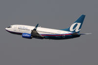 N126AT @ KLAX - Departing LAX on 25R - by Todd Royer