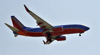 N223WN @ KLAX - Landing 24R at LAX - by Todd Royer