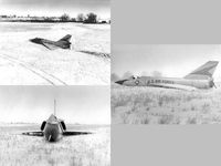 58-0787 @ FFO - This Convair F-106A, dubbed the Cornfield Bomber was involved in an incident in 1970.  It got into a flat spin, the pilot ejected, the plane came out of the spin and in perfect trim it belly landed in the snow with little damage.  It was returned to ser