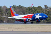 N352SW @ ORF - Southwest Airlines N352SW Lone Star ONE (FLT SWA603) from Tampa Int'l (KTPA) landing on RWY 23. - by Dean Heald