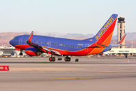 N212WN @ LAS - Southwest Airlines N212WN (FLT SWA1234) from San Jose Int'l (KSJC) landing on RWY 1L. - by Dean Heald