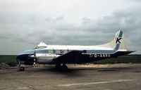 G-ANVU @ STN - This Dove was seen at London Stansted in the Summer of 1976. - by Peter Nicholson